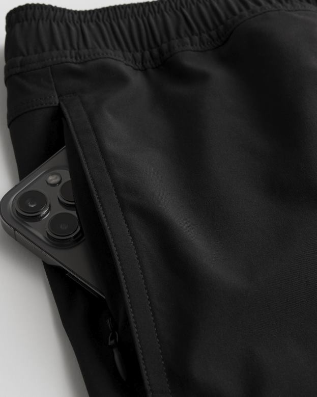 Bottoms Hollister Men Hybrid Shorts 5\\ 488201100 Black